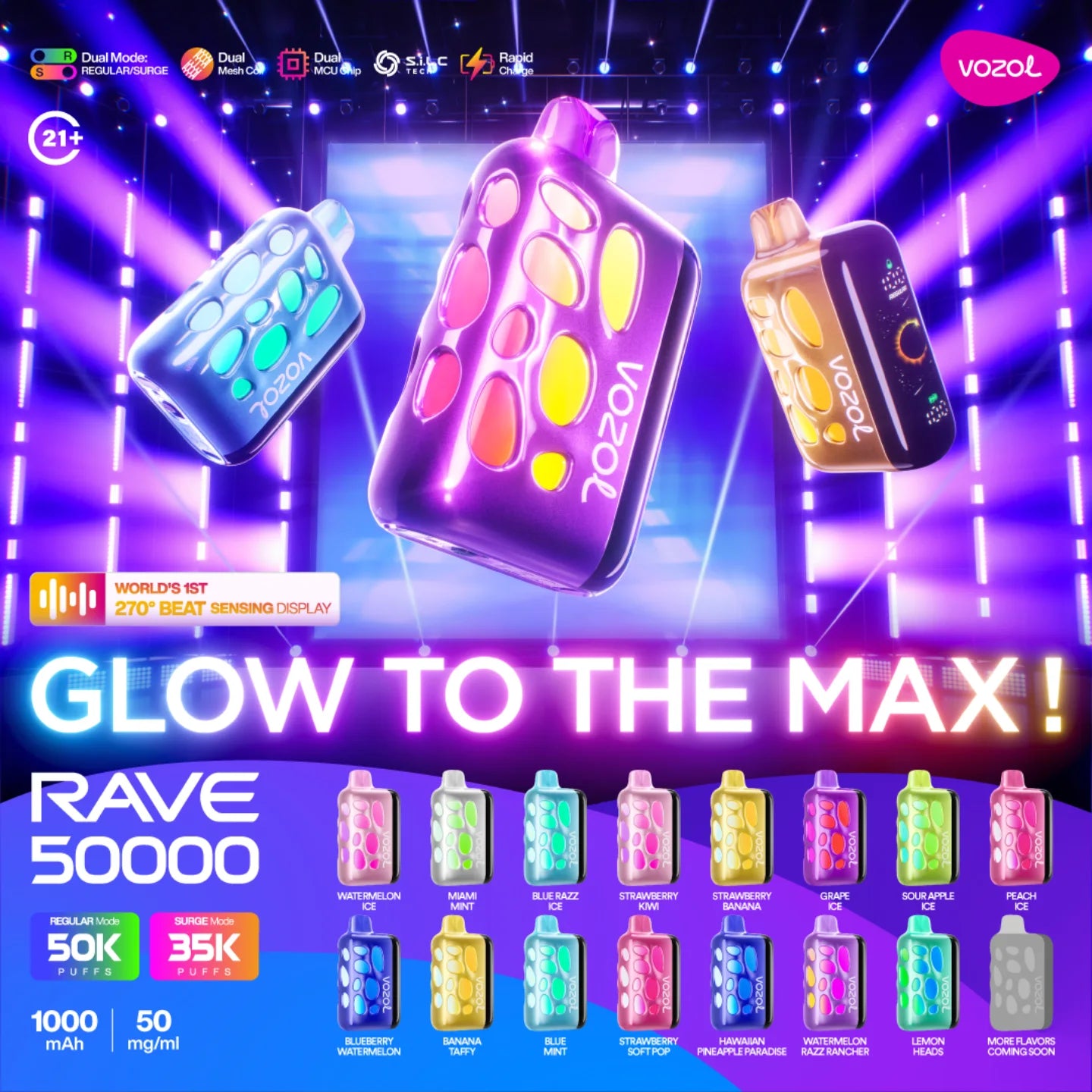 Vozol Rave 50000