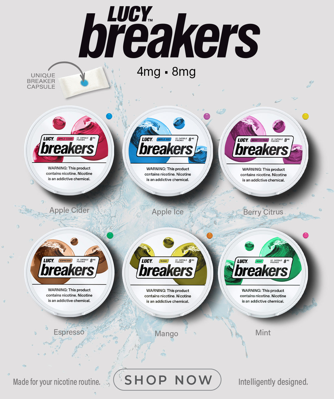 Lucy Breakers Capsule Nicotine Pouches